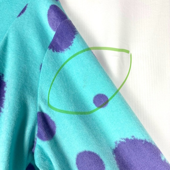 Pixar x Torrid Monsters Inc Full Body Suit with horned Hood. Size 1/2 - Picture 4 of 16